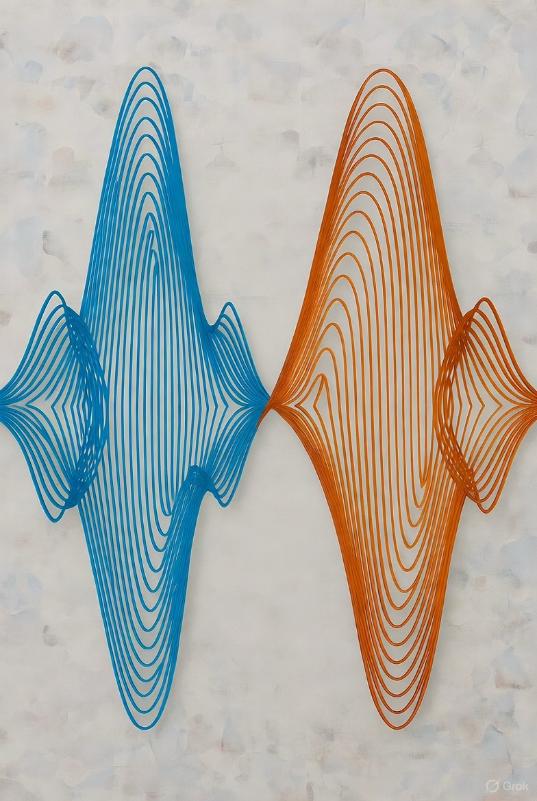 2 sound waves coming together